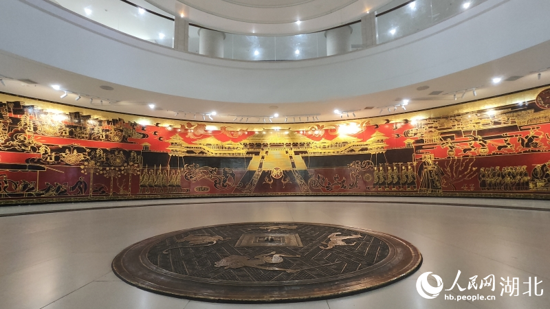 云夢縣博物館大廳。人民網(wǎng)記者 王郭驥攝